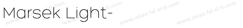 Marsek Light字体转换